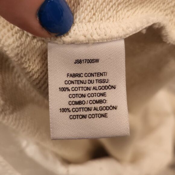 Cream Derek Lam denim sweatshirt with blouse underlay size S - Picture 3 of 9